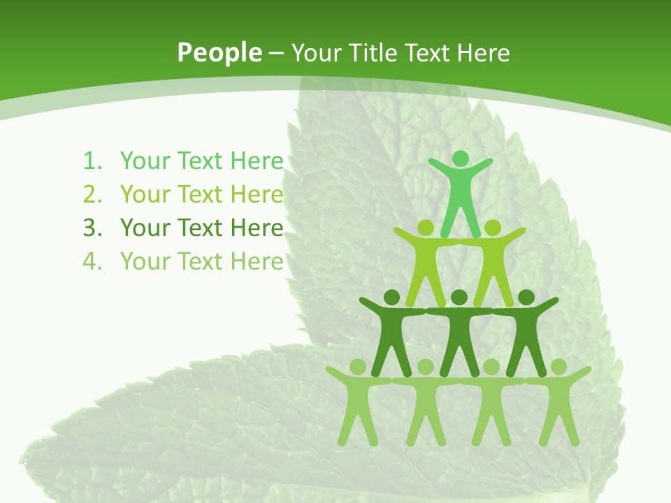 Green Mentha Food PowerPoint Template