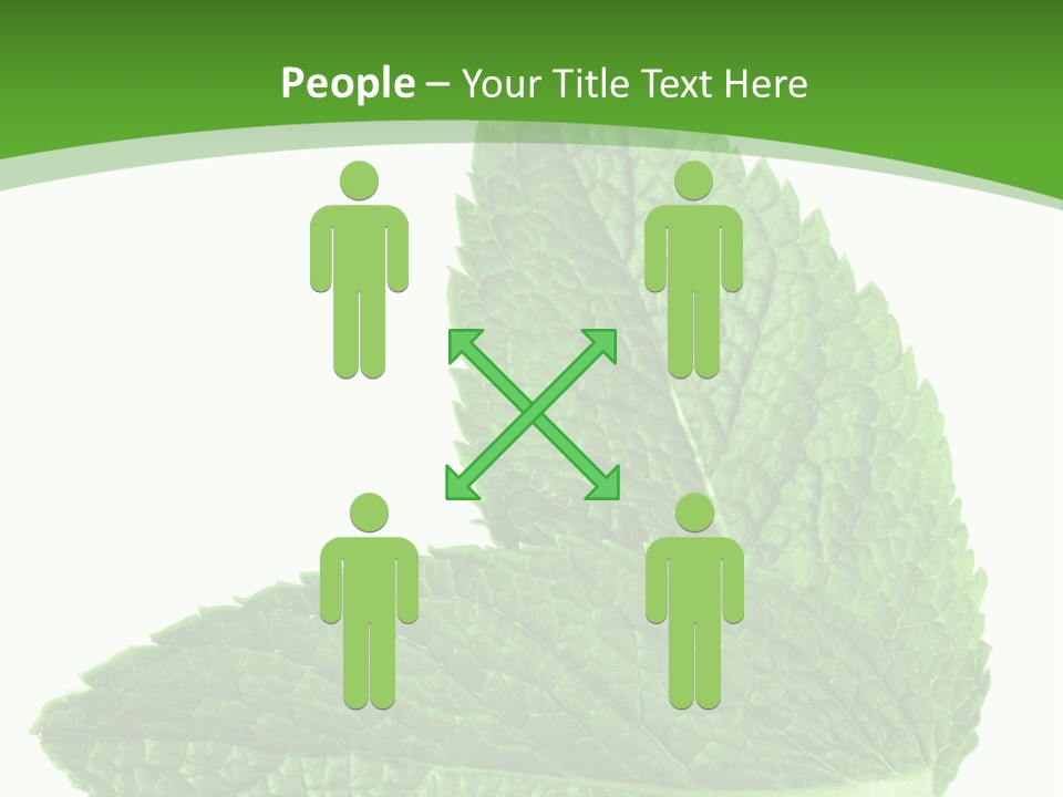 Green Mentha Food PowerPoint Template