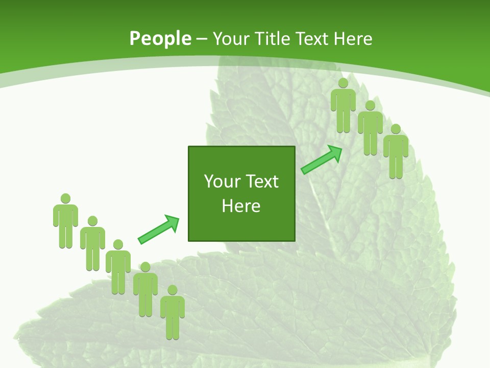 Green Mentha Food PowerPoint Template