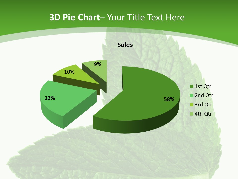 Green Mentha Food PowerPoint Template
