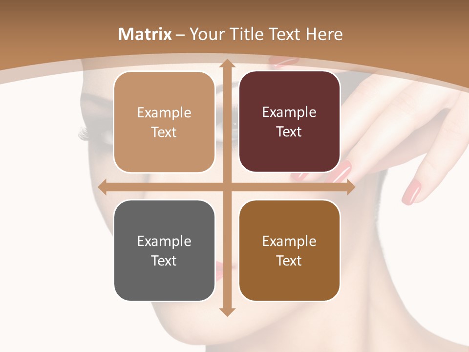 Face Model Eye Makeup PowerPoint Template