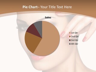 Face Model Eye Makeup PowerPoint Template