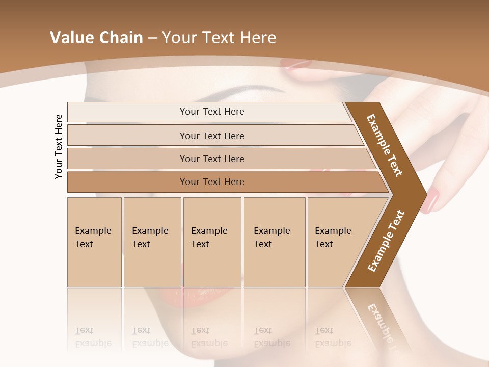 Face Model Eye Makeup PowerPoint Template