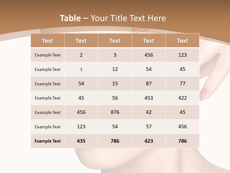 Face Model Eye Makeup PowerPoint Template