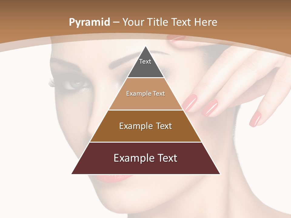 Face Model Eye Makeup PowerPoint Template