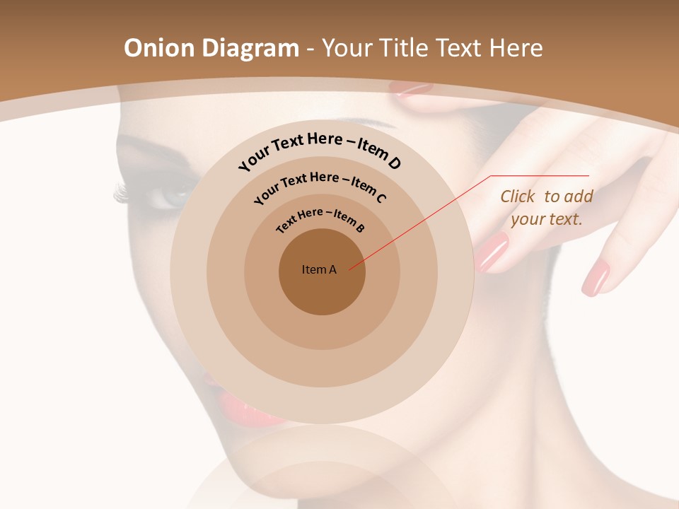 Face Model Eye Makeup PowerPoint Template