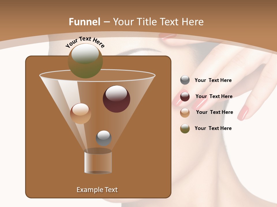 Face Model Eye Makeup PowerPoint Template