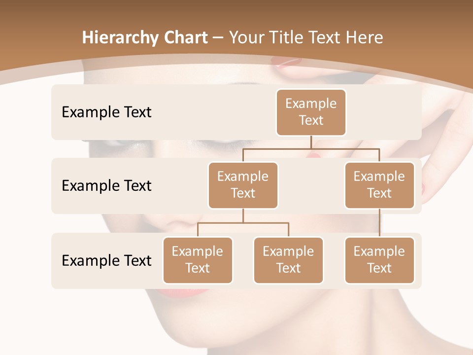 Face Model Eye Makeup PowerPoint Template