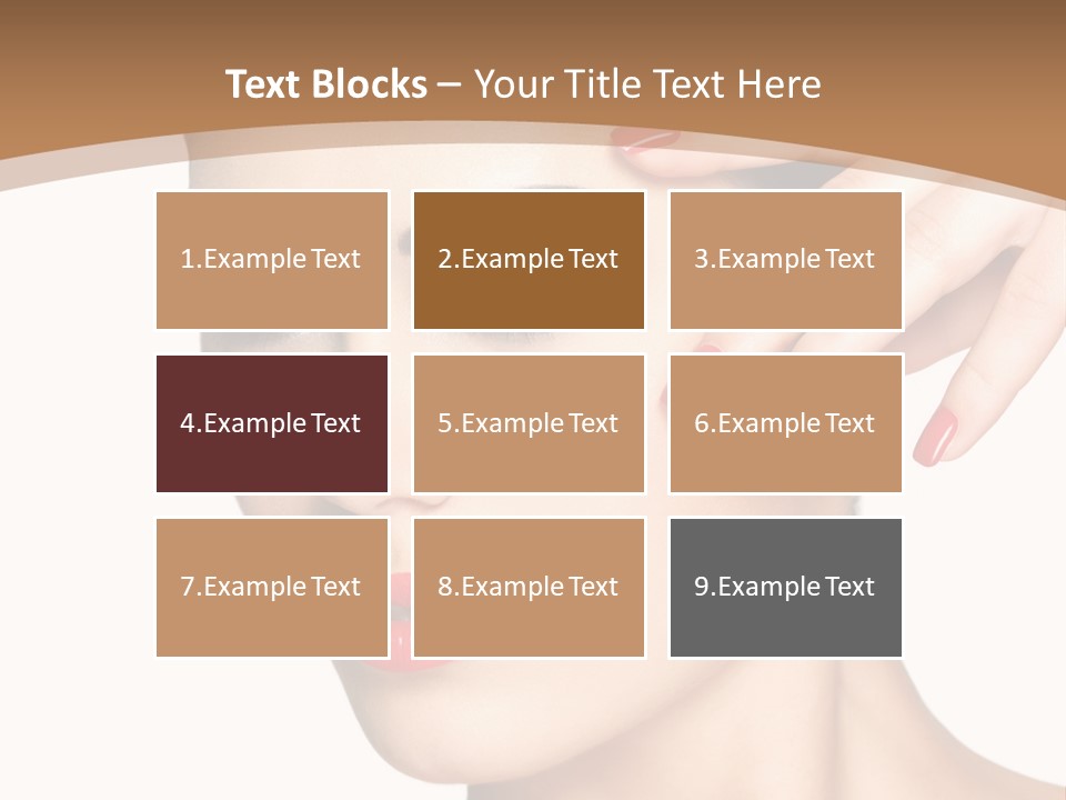 Face Model Eye Makeup PowerPoint Template