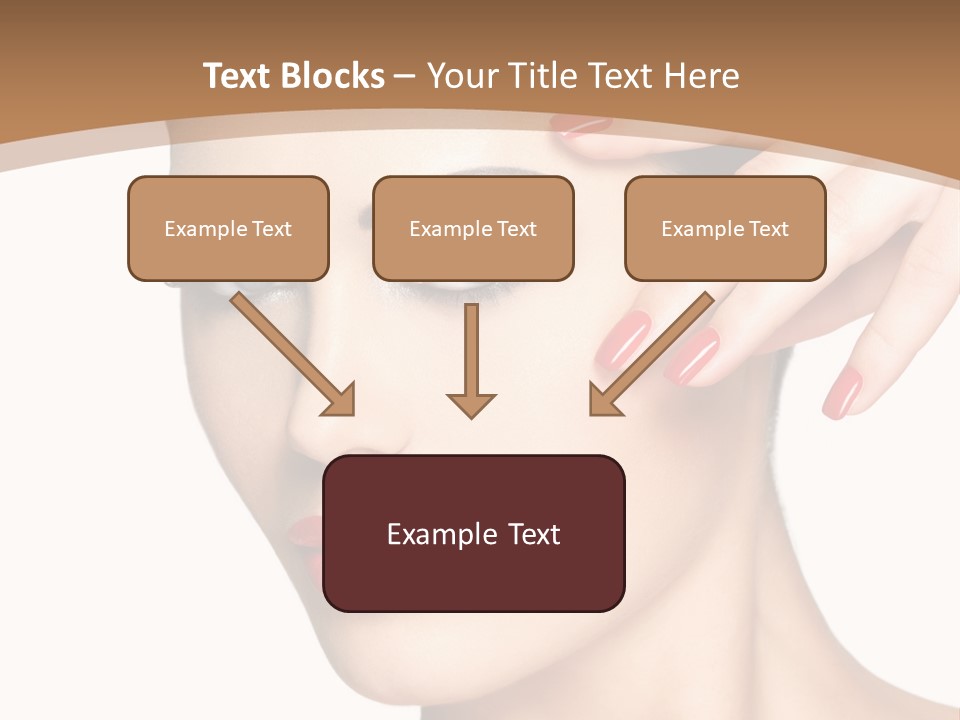 Face Model Eye Makeup PowerPoint Template