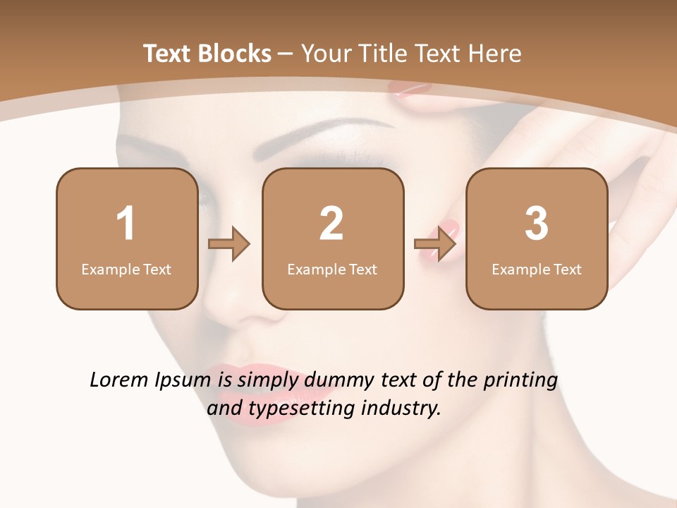 Face Model Eye Makeup PowerPoint Template