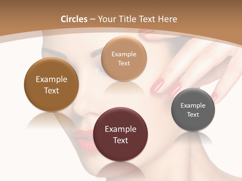 Face Model Eye Makeup PowerPoint Template