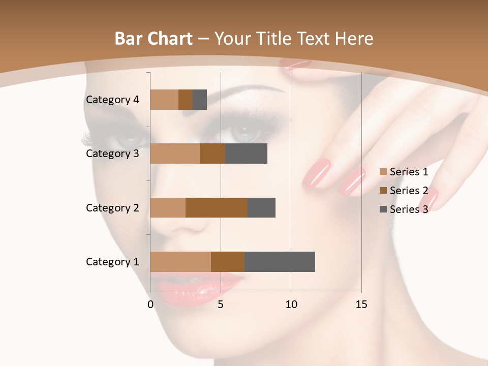 Face Model Eye Makeup PowerPoint Template