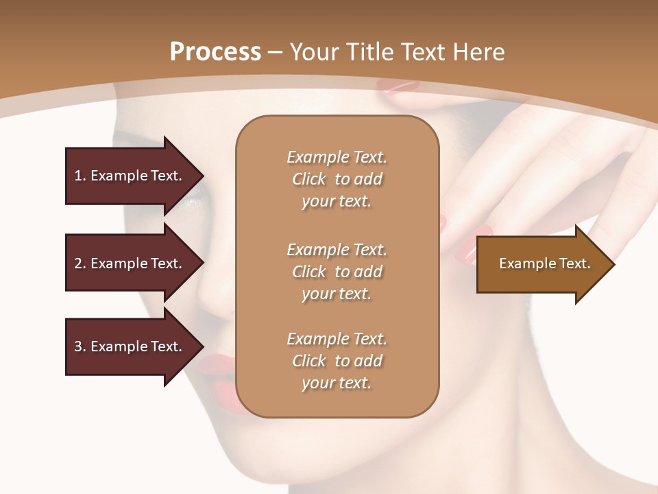 Face Model Eye Makeup PowerPoint Template