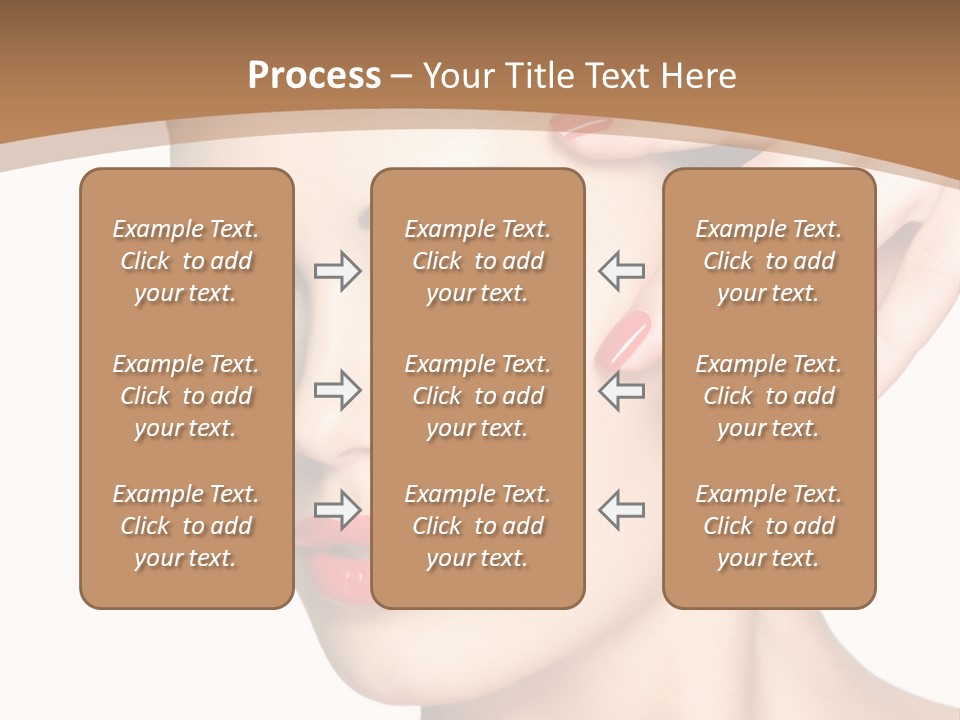 Face Model Eye Makeup PowerPoint Template