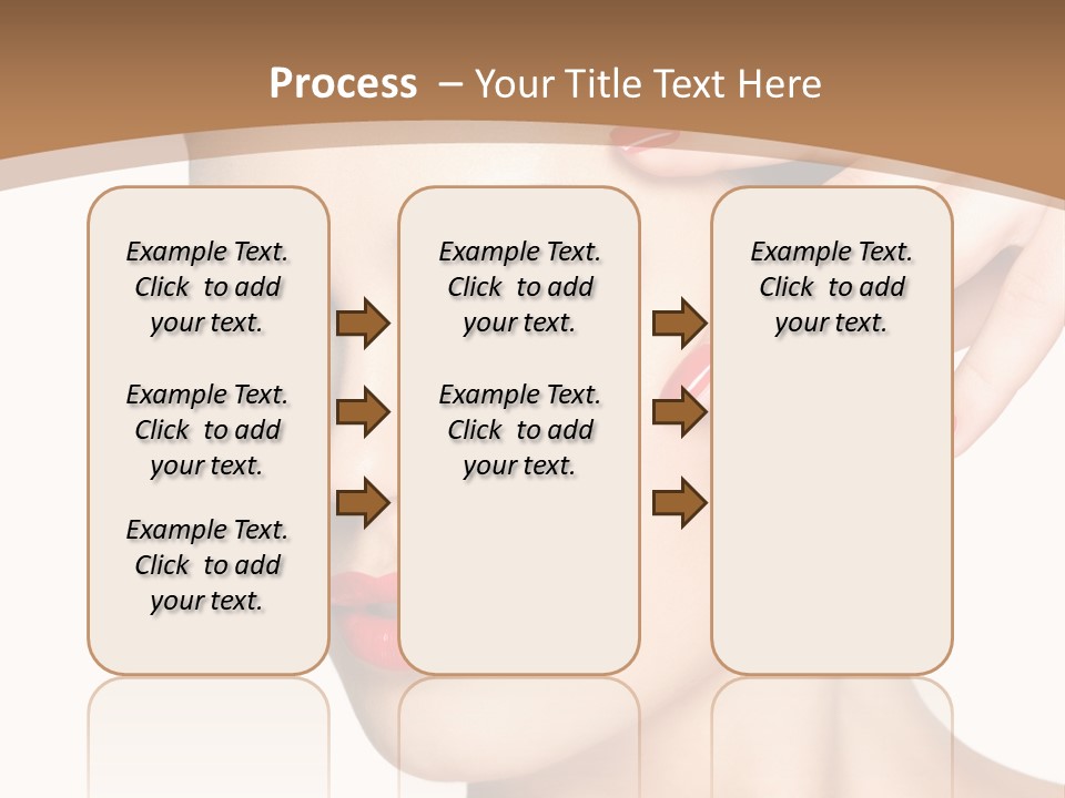 Face Model Eye Makeup PowerPoint Template