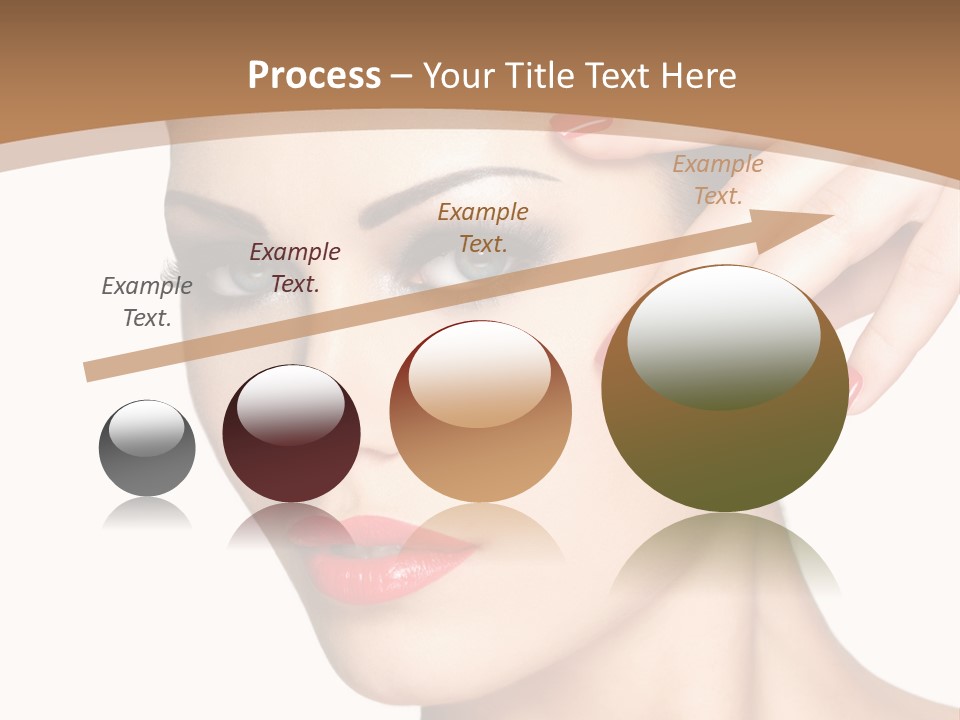 Face Model Eye Makeup PowerPoint Template