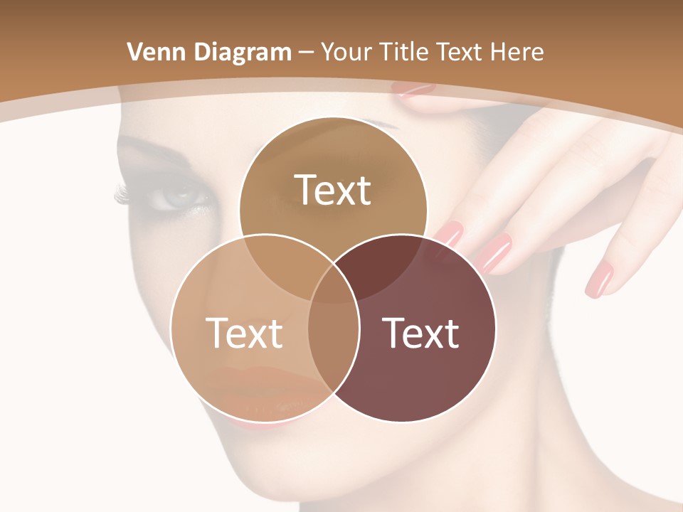 Face Model Eye Makeup PowerPoint Template