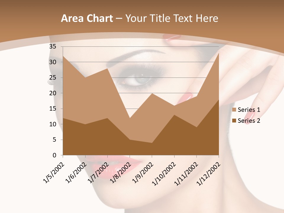 Face Model Eye Makeup PowerPoint Template