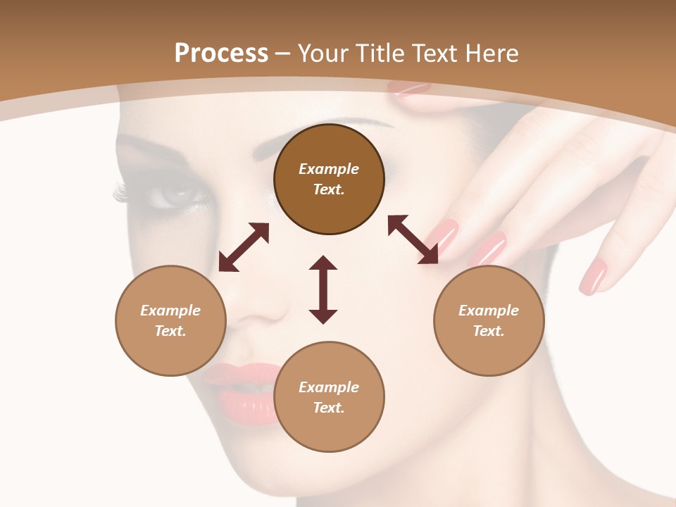 Face Model Eye Makeup PowerPoint Template
