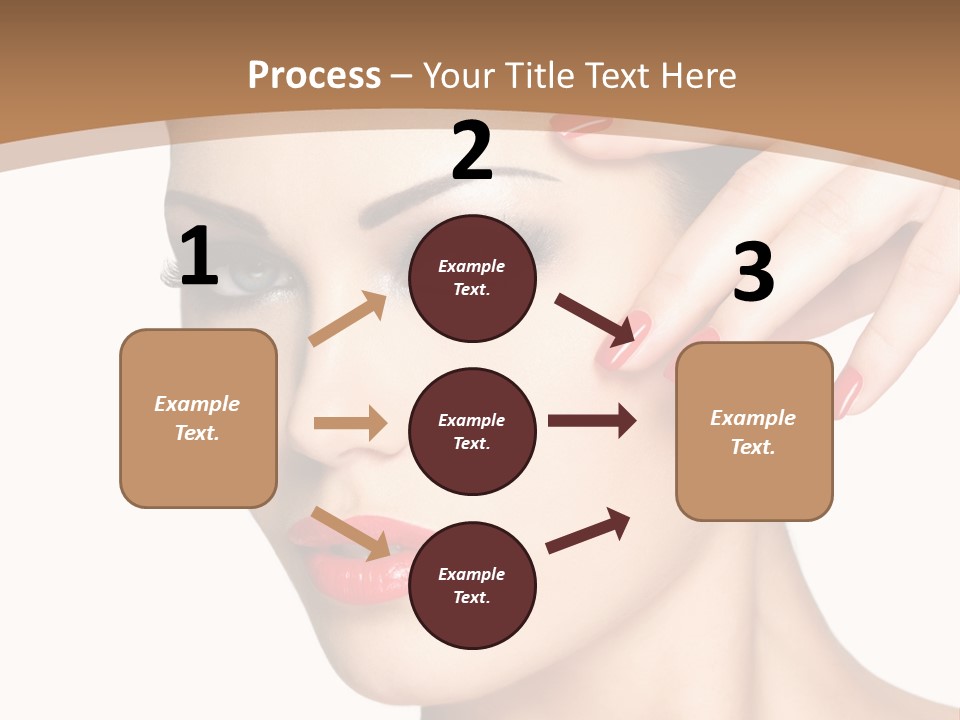 Face Model Eye Makeup PowerPoint Template
