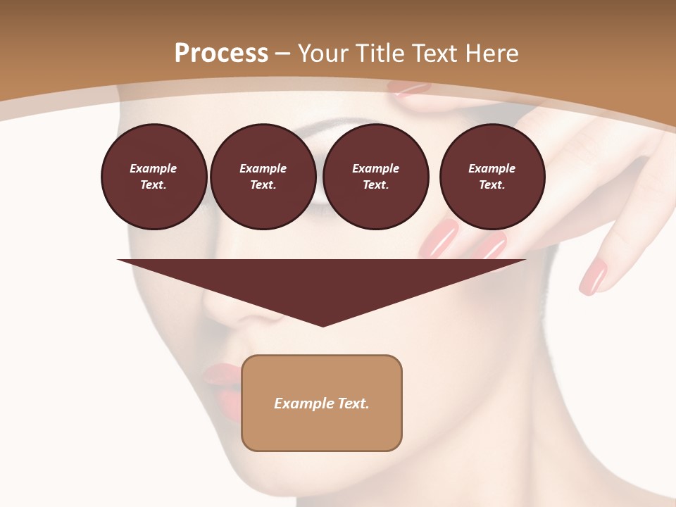 Face Model Eye Makeup PowerPoint Template