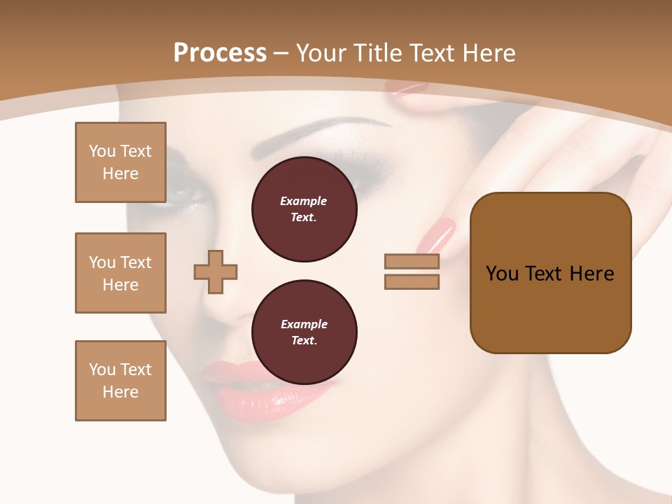 Face Model Eye Makeup PowerPoint Template