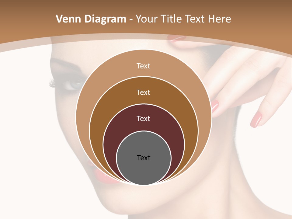 Face Model Eye Makeup PowerPoint Template