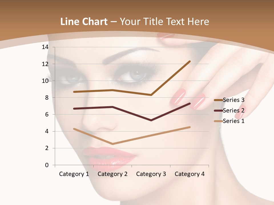 Face Model Eye Makeup PowerPoint Template