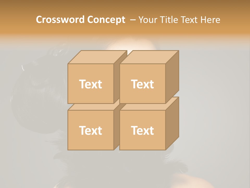 Hair Style Hairstyle Woman Plume PowerPoint Template