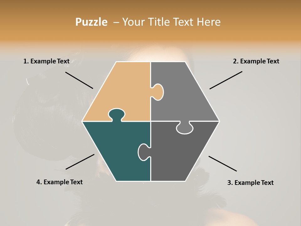 Hair Style Hairstyle Woman Plume PowerPoint Template