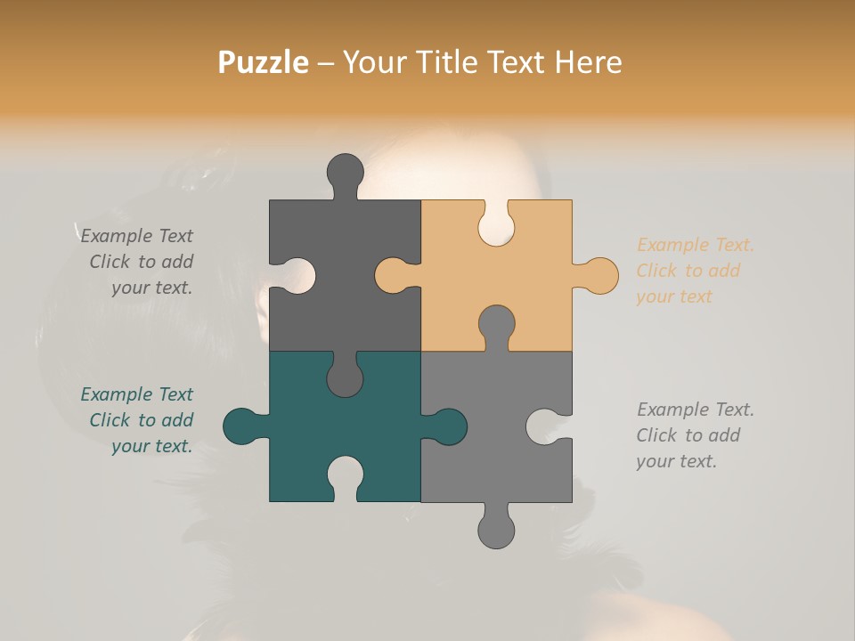 Hair Style Hairstyle Woman Plume PowerPoint Template