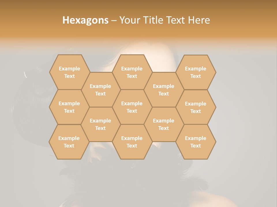 Hair Style Hairstyle Woman Plume PowerPoint Template