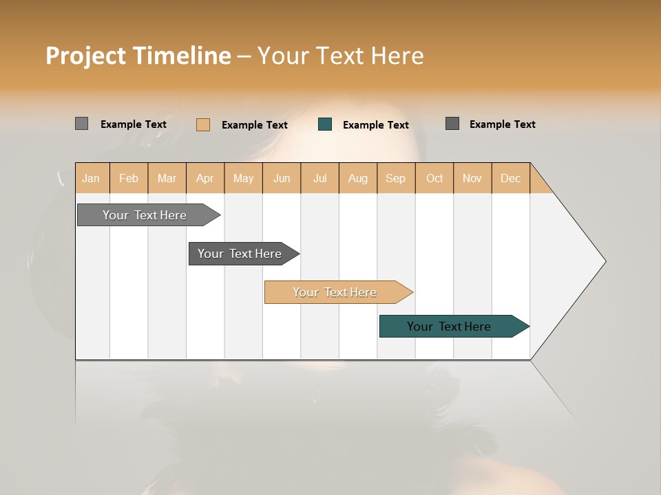 Hair Style Hairstyle Woman Plume PowerPoint Template