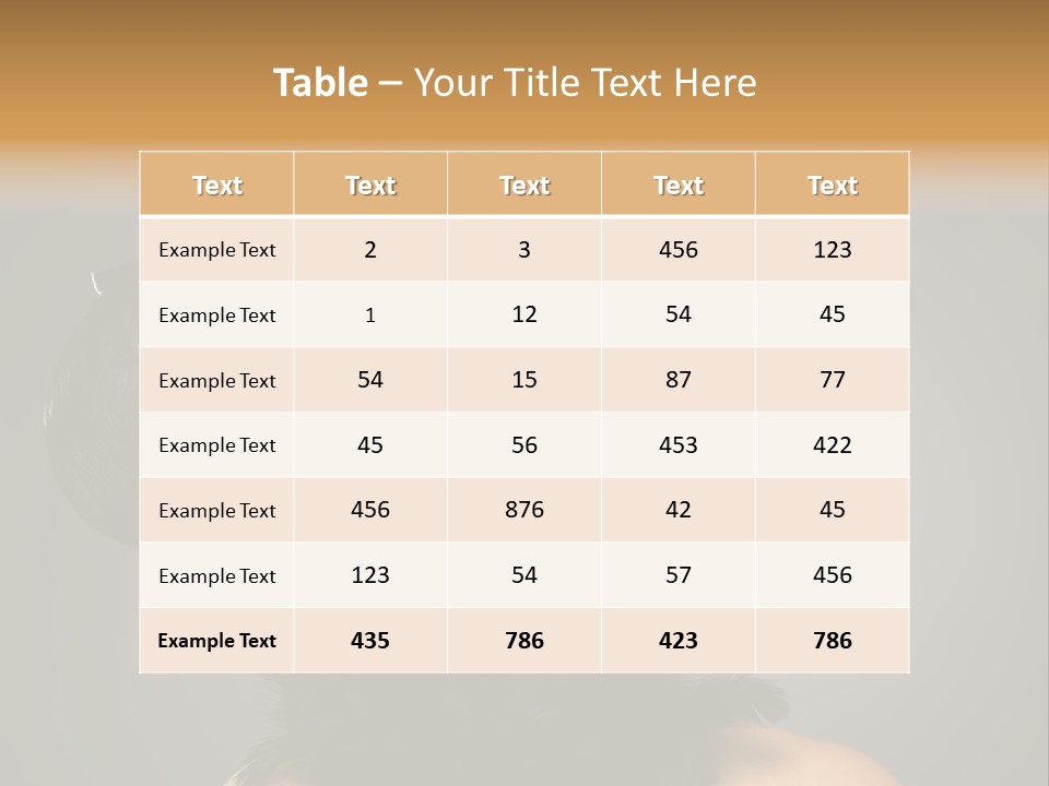 Hair Style Hairstyle Woman Plume PowerPoint Template