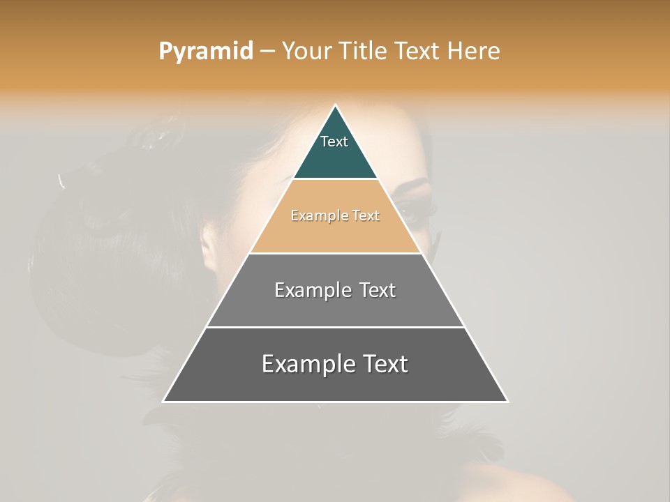 Hair Style Hairstyle Woman Plume PowerPoint Template