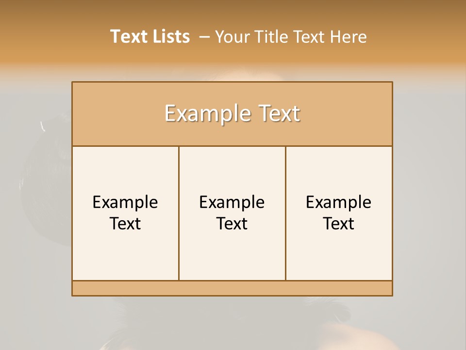 Hair Style Hairstyle Woman Plume PowerPoint Template