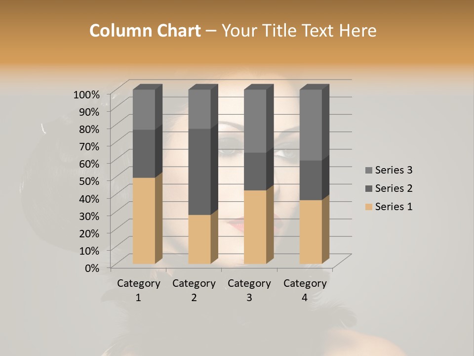 Hair Style Hairstyle Woman Plume PowerPoint Template