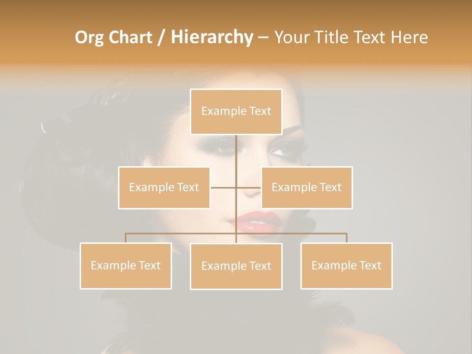 Hair Style Hairstyle Woman Plume PowerPoint Template