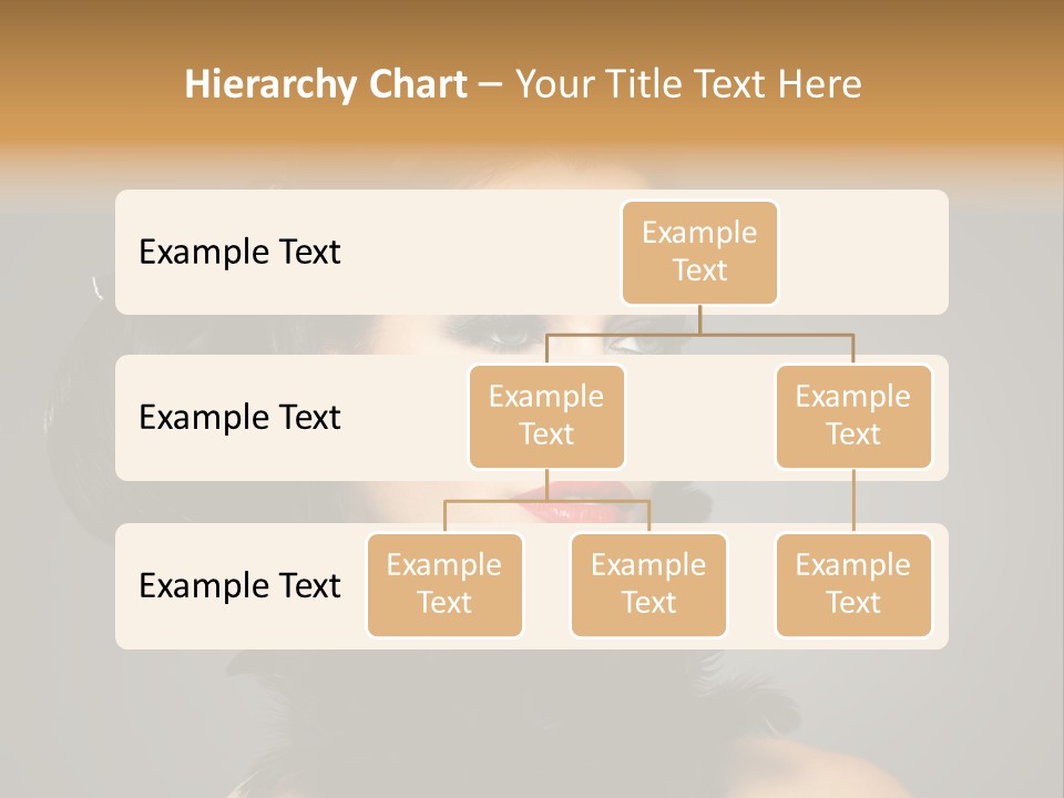Hair Style Hairstyle Woman Plume PowerPoint Template