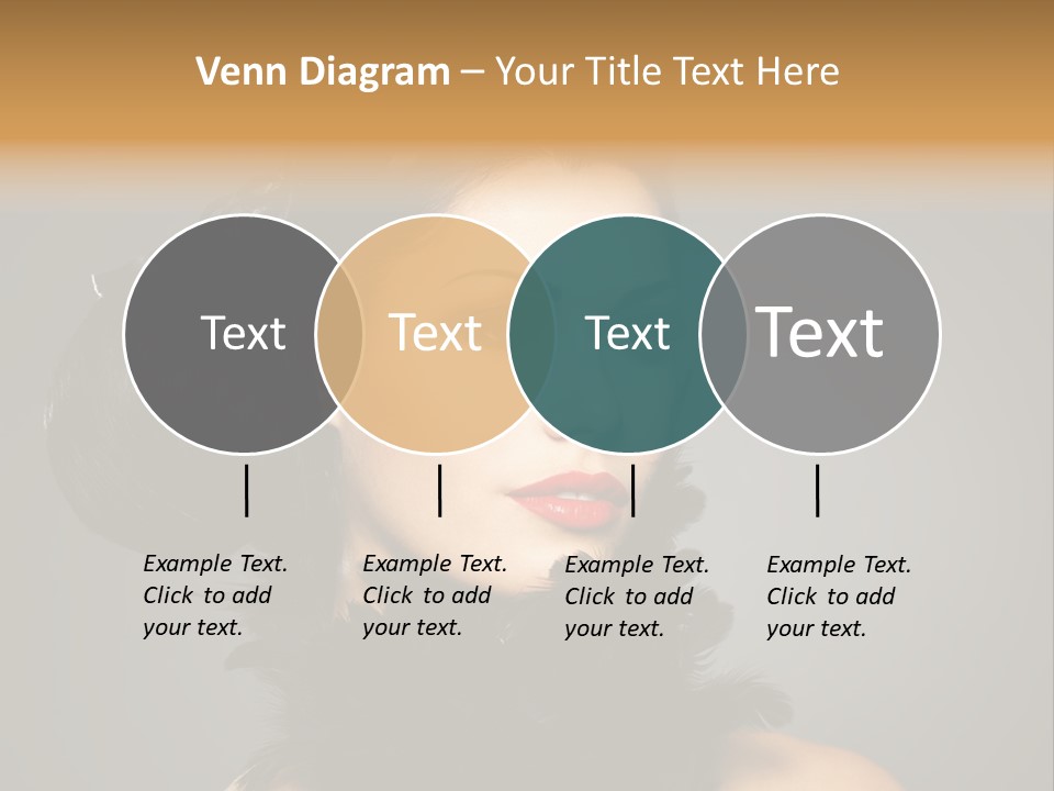 Hair Style Hairstyle Woman Plume PowerPoint Template