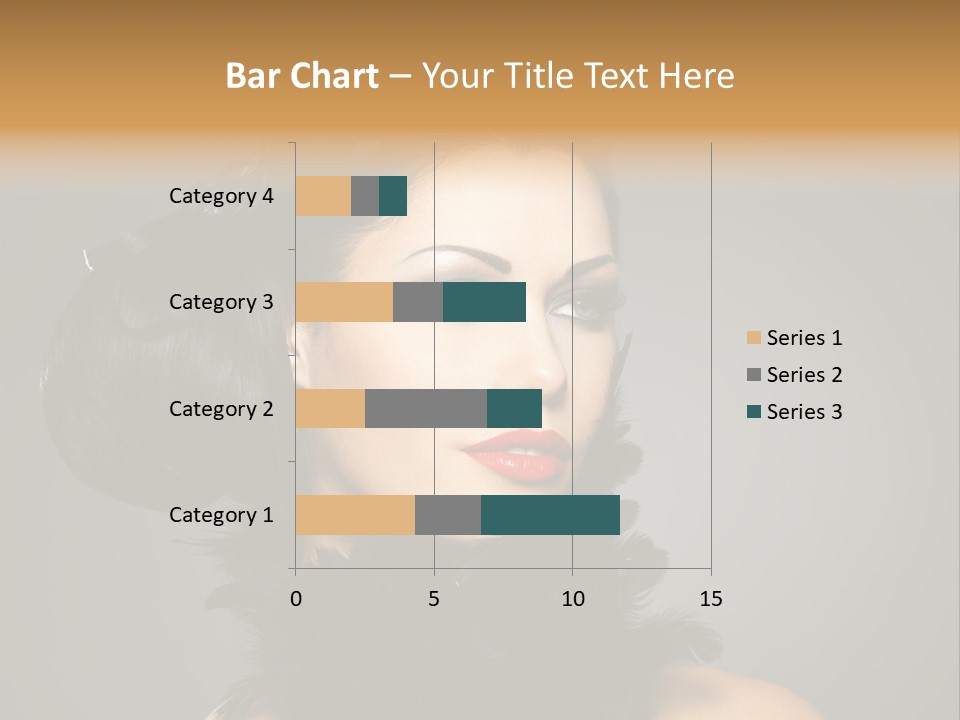 Hair Style Hairstyle Woman Plume PowerPoint Template