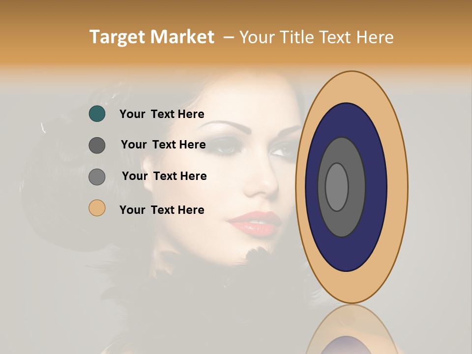 Hair Style Hairstyle Woman Plume PowerPoint Template