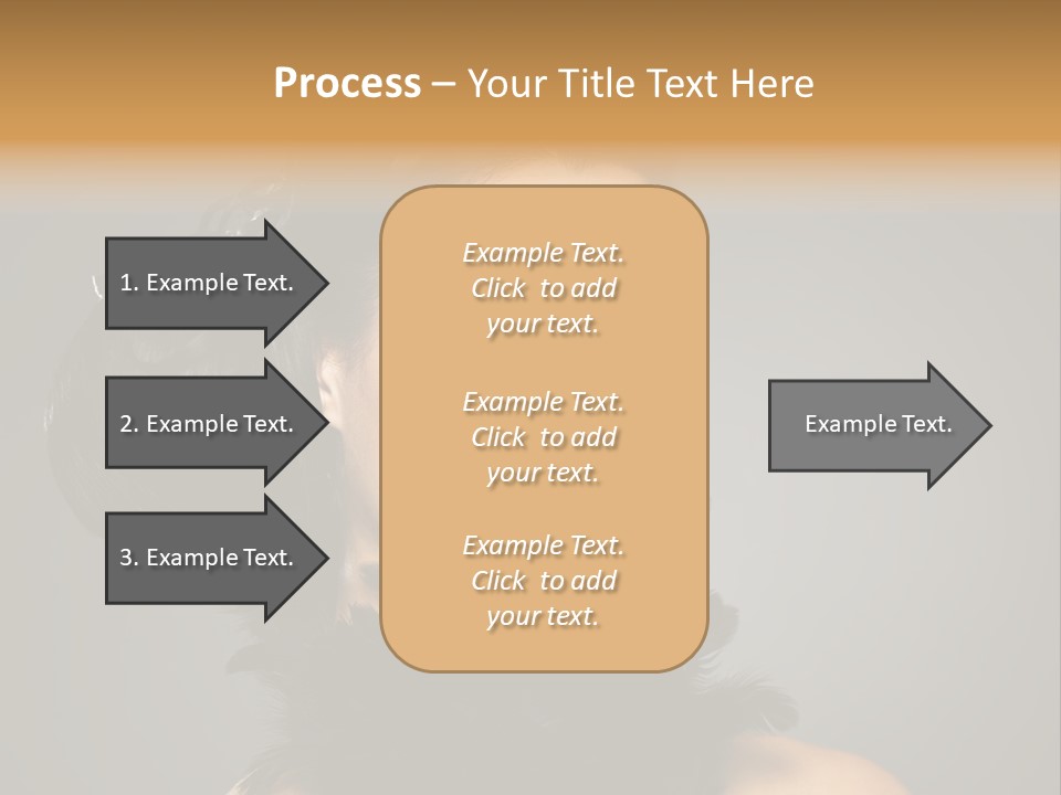 Hair Style Hairstyle Woman Plume PowerPoint Template