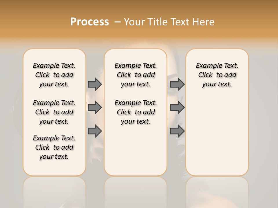 Hair Style Hairstyle Woman Plume PowerPoint Template