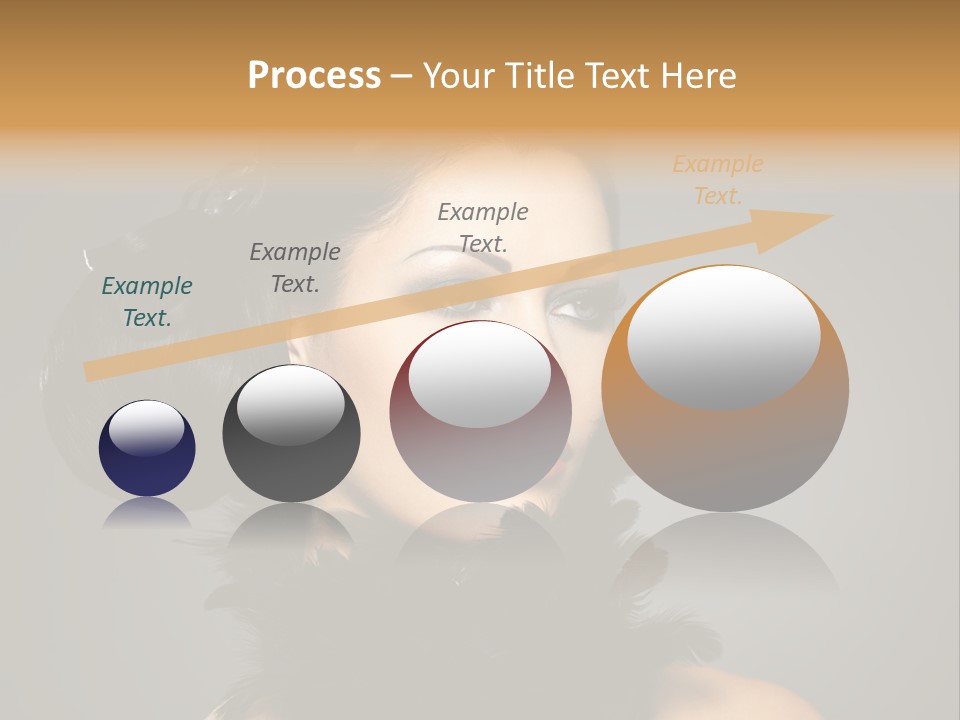 Hair Style Hairstyle Woman Plume PowerPoint Template