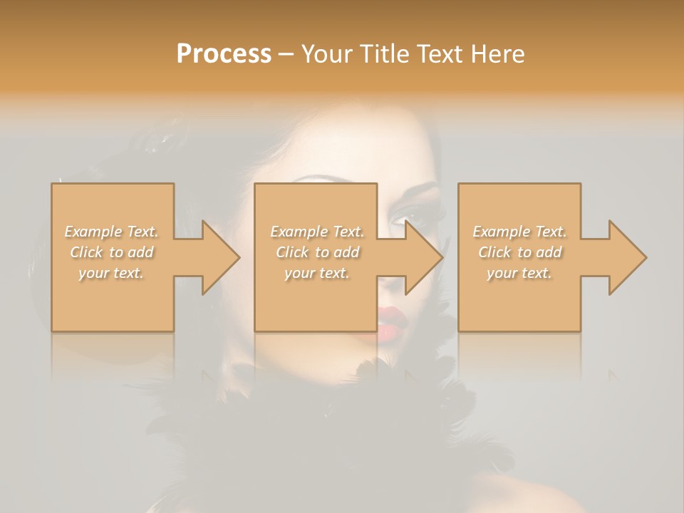 Hair Style Hairstyle Woman Plume PowerPoint Template