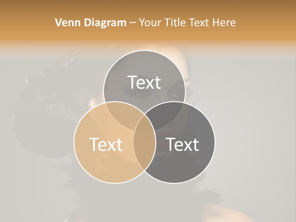 Hair Style Hairstyle Woman Plume PowerPoint Template