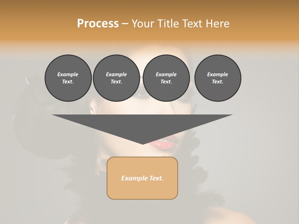 Hair Style Hairstyle Woman Plume PowerPoint Template