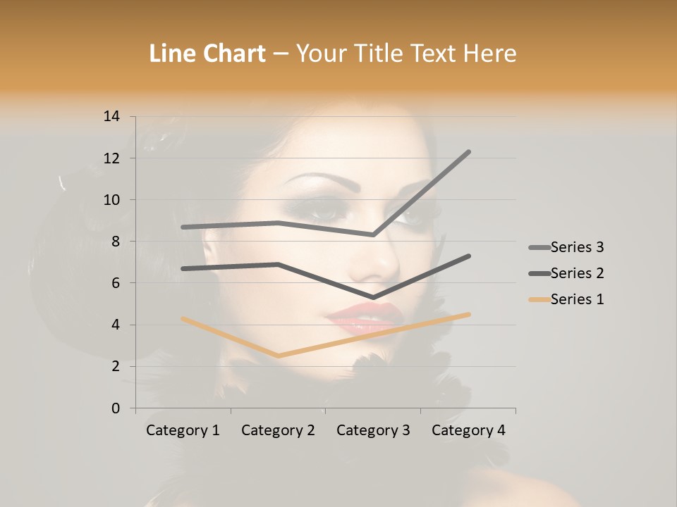 Hair Style Hairstyle Woman Plume PowerPoint Template